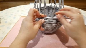 МК Яйцо-Шкатулка из бумажной лозы.