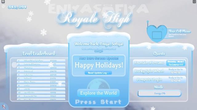 НОВЫЙ ЗИМНИЙ СЕТ В РОЯЛ ХАЙ. НОВОГОДНЕЕ ОБНОВЛЕНИЕ. EniyaSofiya. | РОБЛОКС | ROBLOX | ROYALE HIGH смотреть онлайн