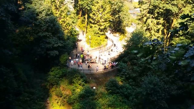 Oregon. Multnomah Falls. Павел Васильевич возле водопада в Орегоне.