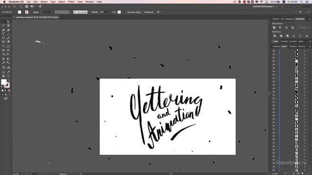Adobe Illustrator. Леттеринг. (Михаил Бычков, VideoSmile) смотреть онлайн