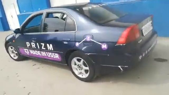 169-й авто криптовалюты Prizm в Новосибирске, Синяя Honda Civic, н965вв, 154 Rus смотреть онлайн