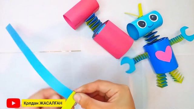 Қағаздан Робот жасау / Робот из бумаги / paper robot // Қазақша оригами смотреть онлайн
