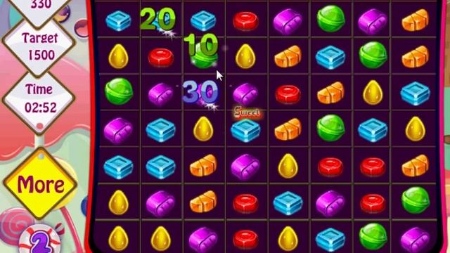 Candy Match puzzle 3 match game three in a row sweet game online play смотреть онлайн
