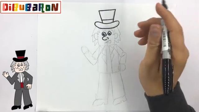 Cómo dibujar al señor Scrooge de Un Cuento de Navidad | Dibujos faciles смотреть онлайн