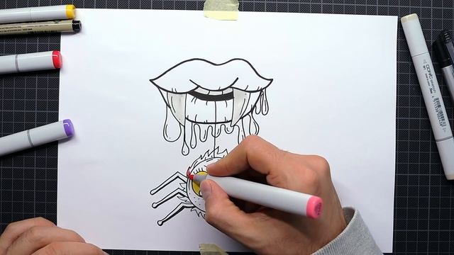 Vampire Lips Drawing смотреть онлайн