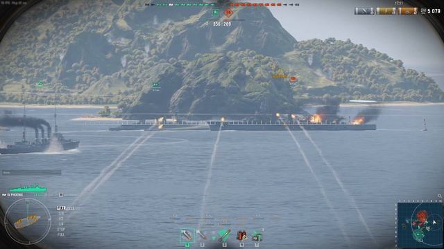 World of Warships поменял крейсер Saint-Louis на Phoenix,подружился с противником) Ворлд оф Варшипс смотреть онлайн