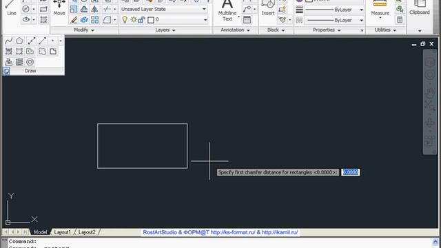AutoCAD 2011 Урок 11 Прямоугольник смотреть онлайн