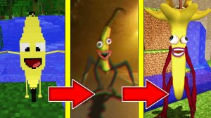 Как менялся БАНАН ПОЖИРАТЕЛЬ и его жизненный цикл в майнкрафт ! Эволюция BANANA EATER SCP MINECRAFT