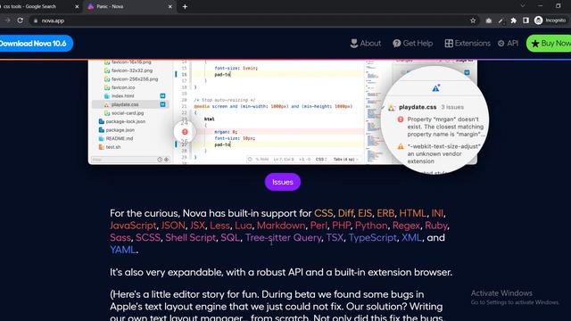 Nova - Native Free Code Editor Tool for Mac Users | Python, JavaScript , HTML, CSS, TSX, PHP смотреть онлайн
