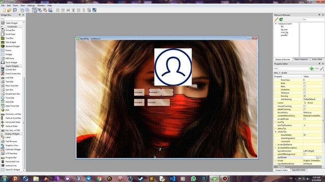 02 Username Password icon PyQt5 Python смотреть онлайн