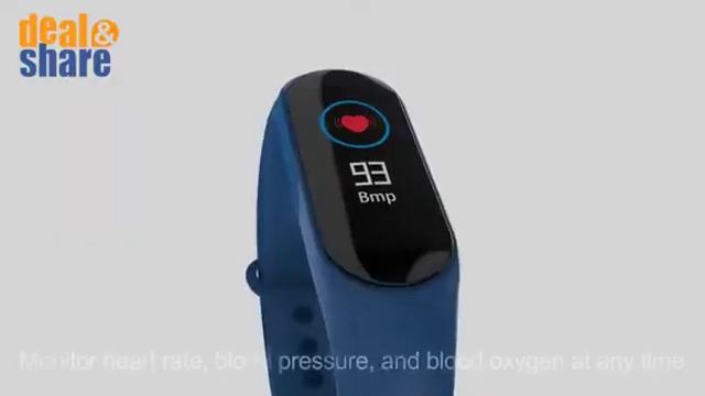 M3 Plus Fitness Bracelet Color-screen IP67 sports Heart Rate Smart band pk mi band 3 смотреть онлайн