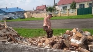 Колка дров -мастер класс,почти ?