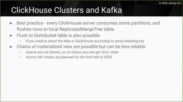 Fast Insight from Fast Data: Integrating ClickHouse and Apache Kafka