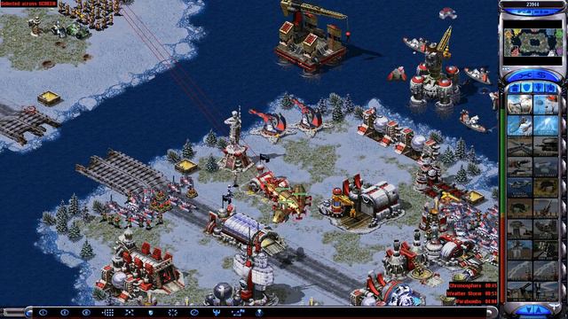Red Alert 2 Eagle Red America vs 7 China brutal superweapon смотреть онлайн