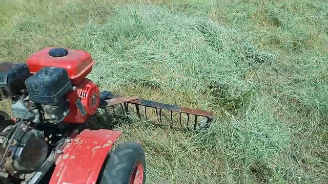 МОТОБЛОК АВАНГАРД. СГРЕБАЕМ СЕНО. смотреть онлайн