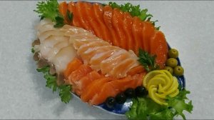 Праздничная нарезка рыбная и бутерброды