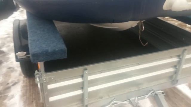 Стапель для лодки ПВХ на универсальном прицепе МЗСА 817701. ЦЛП АРИВА. смотреть онлайн