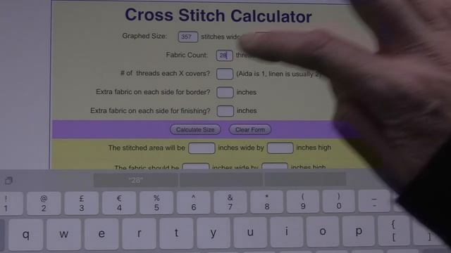 Cross Stitch Tips | Calculating Fabric Size! смотреть онлайн