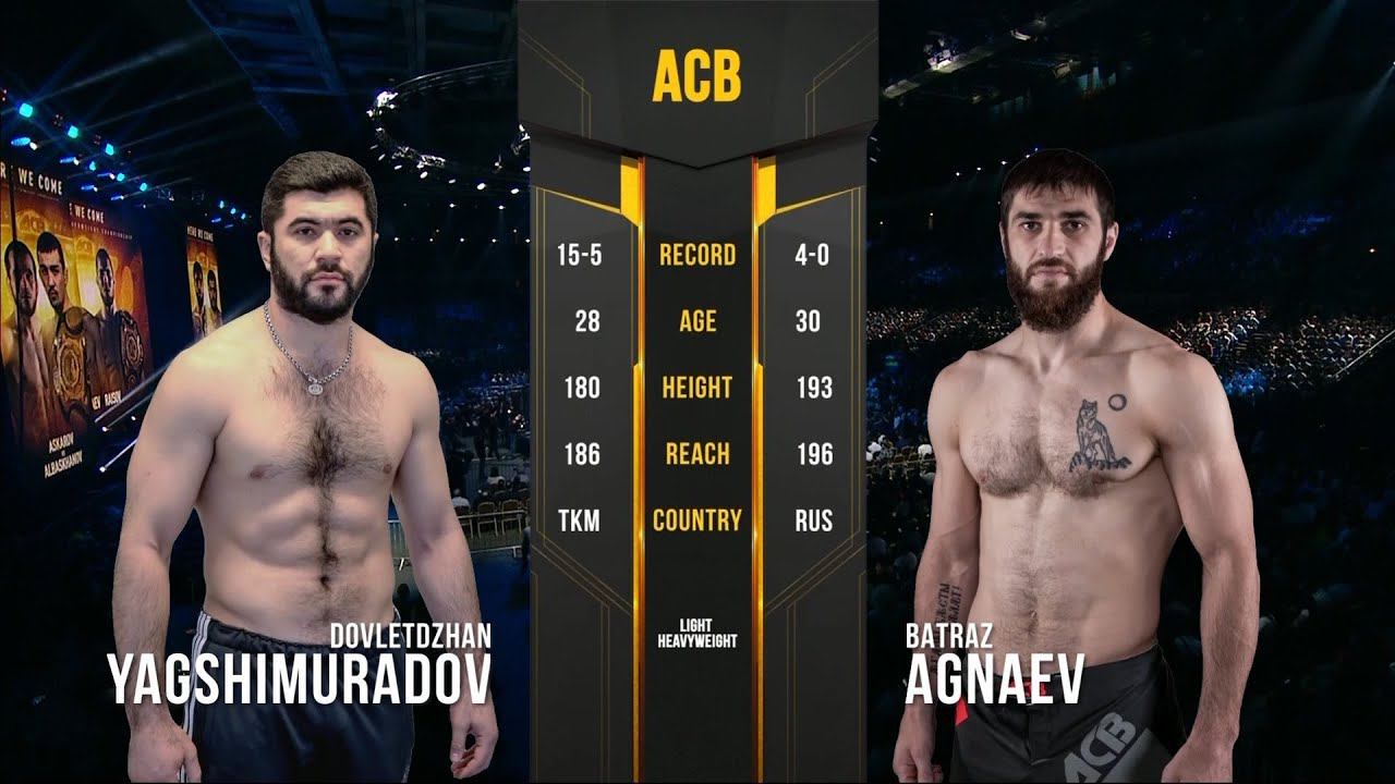 Давлетджан Ягшимурадов vs. Батраз Агнаев | Dovletdzhan Yagshimuradov vs. Batraz Agnaev | ACB 86 смотреть онлайн