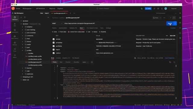 Generate a JSON Web Token with the Ayrshare API смотреть онлайн