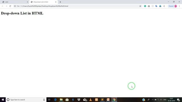 Drop down List in HTML Lec -31 смотреть онлайн