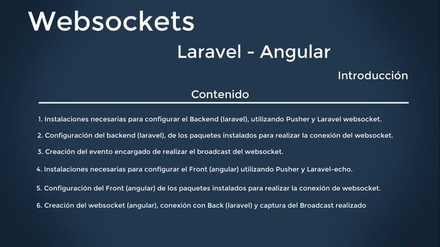 Websockets con Laravel 7 - Angular 9, conexión simple 0/6 смотреть онлайн
