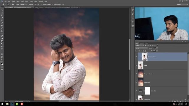 Photoshop Retouching & Background Change Hindi Tutorial смотреть онлайн