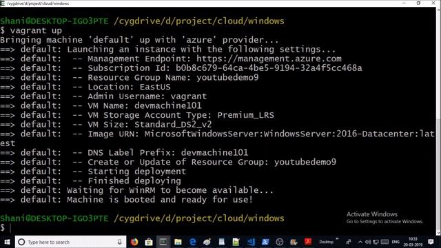 How to manage Azure Windows VM with Vagrant смотреть онлайн