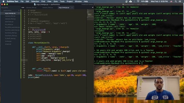 Python Introduction (Part 16) Args Kwargs - บทนำ Python (ตอนที่ 16) Args Kwargs смотреть онлайн