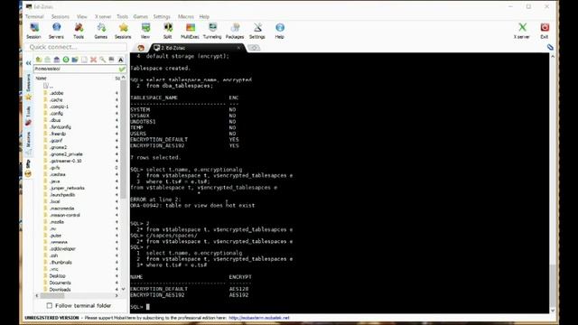 Oracle Encrypted Tablespaces смотреть онлайн