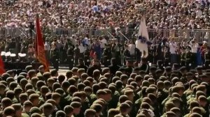 Супер песня 'Служить России суждено тебе и мне' Москва военный парад на  Красной площади
