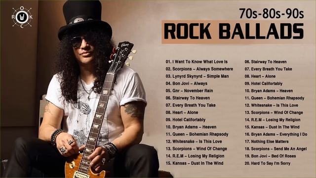Best Rock Ballads Songs Of 70s 80s 90s | Rock Ballads Playlist
