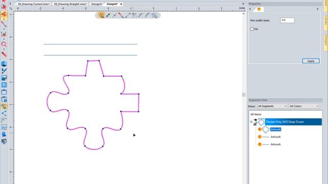 7. Editing Lines | Floriani Total Control U смотреть онлайн