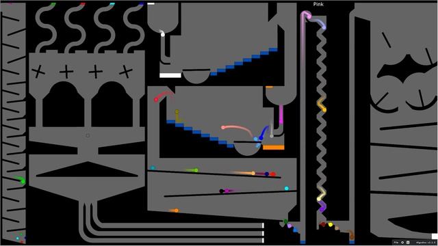 Amazing Colors Marble Race 7 in Algodoo \ Marble Race King смотреть онлайн