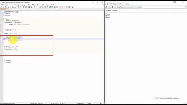 Chapter 20 : PHP Functions смотреть онлайн