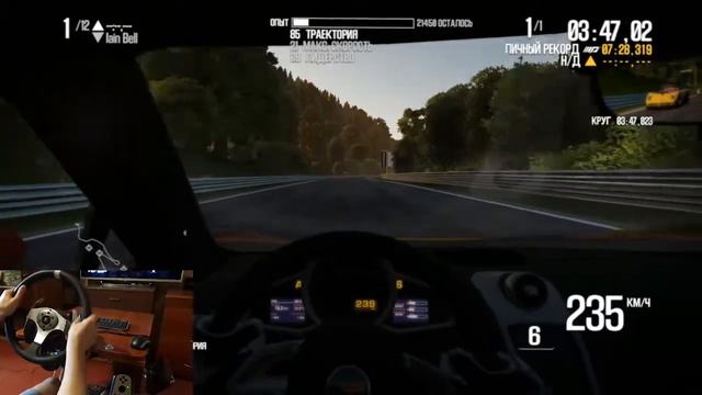 NURBURGRING! Гоняем в Need For Speed Shift 2 на руле Logitech G25 смотреть онлайн
