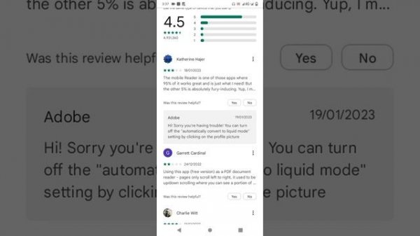 How to use Adobe reader in Mobile