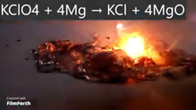 Магний и перхлорат калия - ВЗРЫВНАЯ реакция! Magnesium and potassium perchlorate - EXPLOSIVE mix! смотреть онлайн