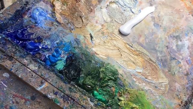 Этюды со львами. Рисование масляными красками с натуры. Процесс. смотреть онлайн