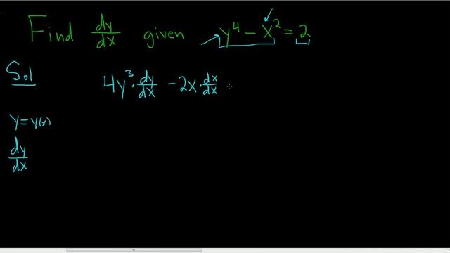 Find dy/dx given y^4 - x^2 = 2 смотреть онлайн