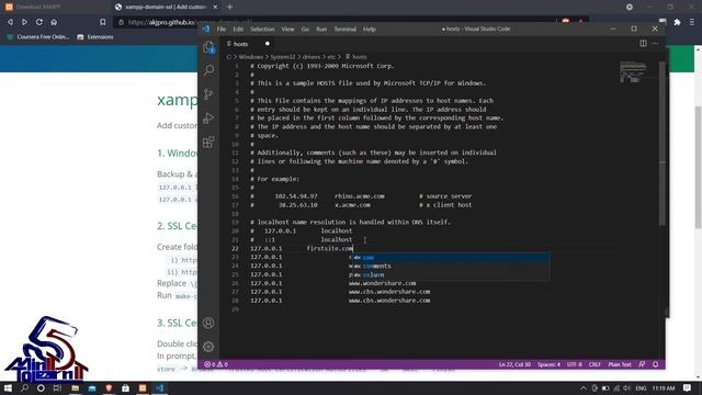 Xampp Installation + Domain + SSL смотреть онлайн