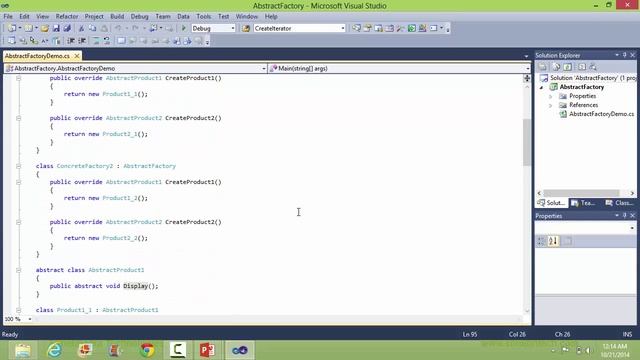 Abstract Factory Design Pattern In C# смотреть онлайн