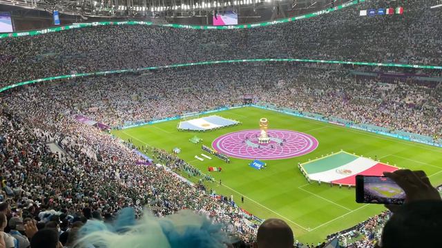 Argentina vs Mexico National anthem at Lusail Stadium FIFA World cup Qatar 2022 смотреть онлайн