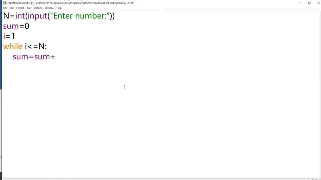 Adding ODD number in Python - Python Program смотреть онлайн