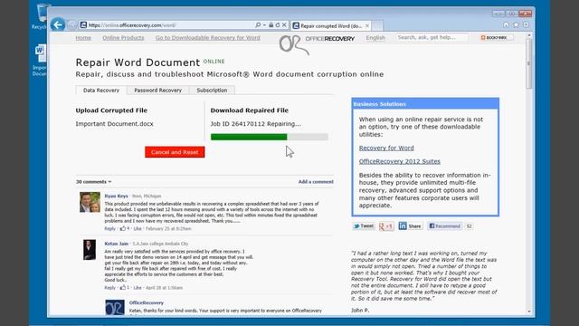OfficeRecovery Online Video Tutorial смотреть онлайн