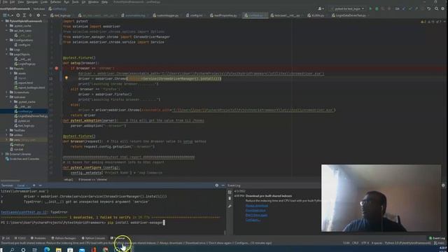 Adding webdriver manager to framework to automatically download your browser drivers 1 смотреть онлайн