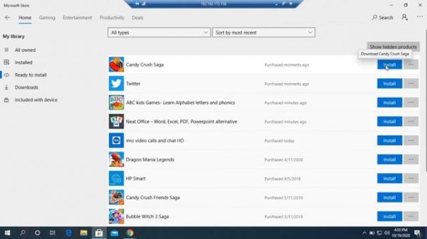 How to Remove Apps from Microsoft Store Library 2020