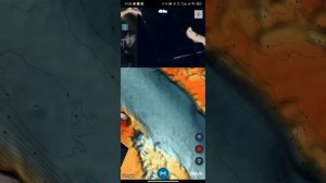 Карта глубин р.Волга близь Казани