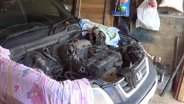 Замена ДВС Honda cr-v RD1 смотреть онлайн
