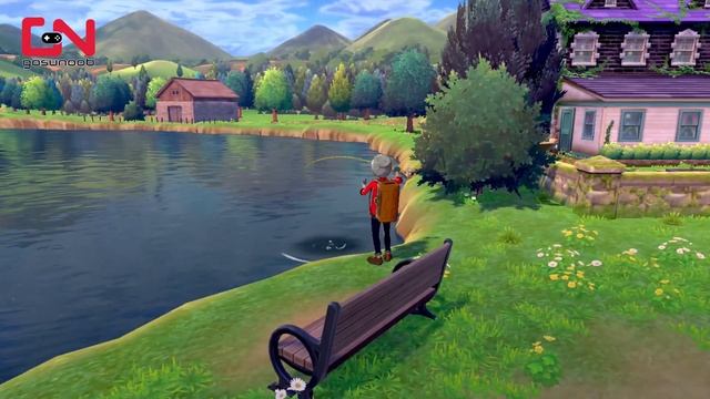 How to Fish & Catch Pokemons Using Fishing Rod - Pokemon Sword and Shield смотреть онлайн